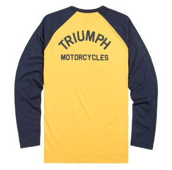 Triumph Blackwell Gold & Navy Long Sleeve Tee - MTLS2337