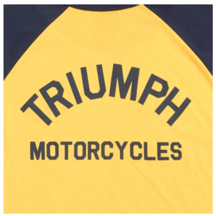 Triumph Blackwell Gold & Navy Long Sleeve Tee - MTLS2337