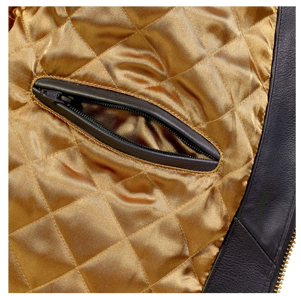 Braddan Sport Jacket Black & Gold - MLES2338