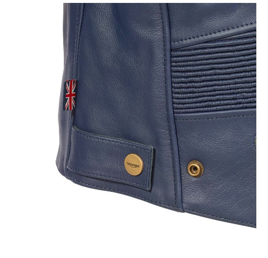TRIUMPH BRADDAN BLUE JACKET MLES2335