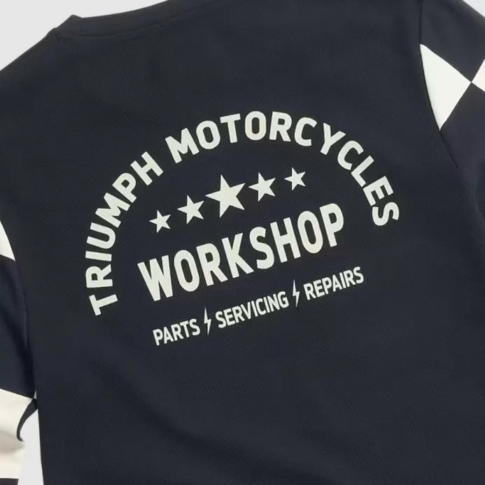 Triumph Nikki Long Sleeved Womens Tee Black And Bone MTLS24129