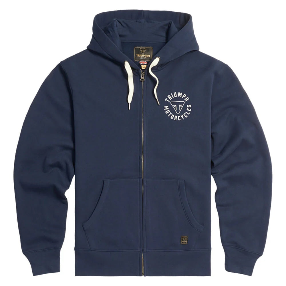 TRIUMPH FULL ZIP DIGBY HOODY NAVY MSWS24119