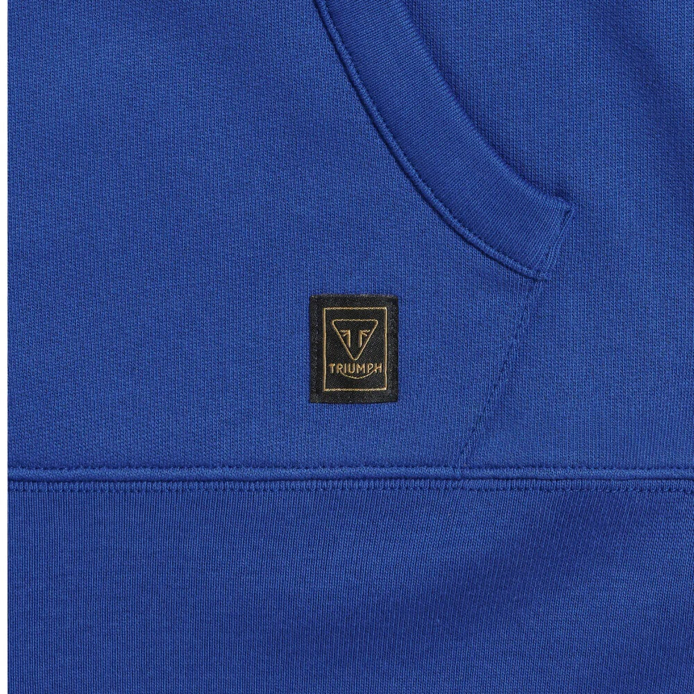 TRIUMPH FULL ZIP DIGBY HOODY BLUE/BONE MSWS25138