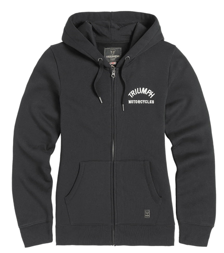TRIUMPH FULL ZIP LADIES LILY HOODY BLACK MSWS2345
