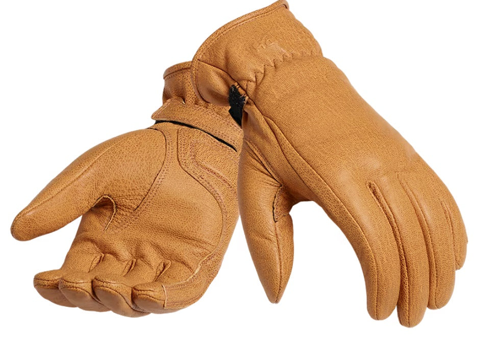 Triumph Vance Gold Leather Cruiser Gloves