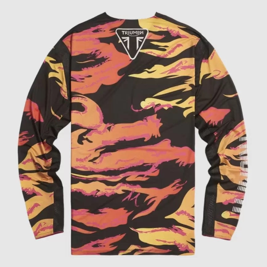 Triumph Tiger Stripe Jersey In Pink, Orange And Black MTLS24103