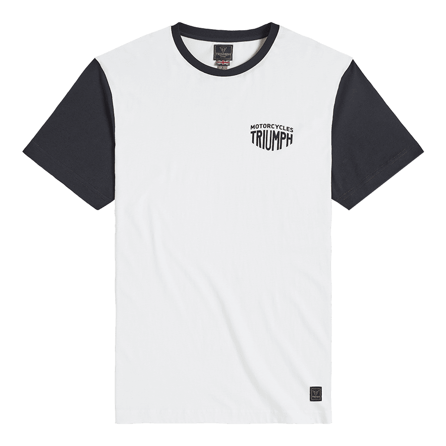 Triumph Fenland White & Black Tee