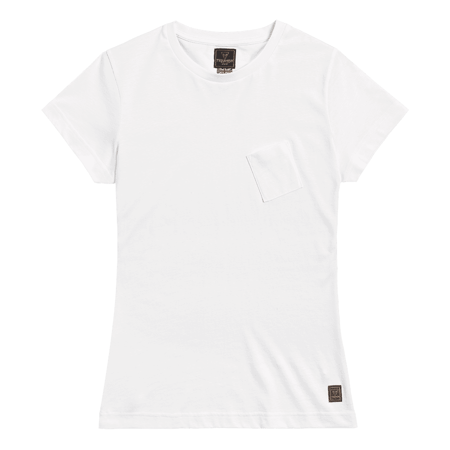 Triumph Snake Pitt Ladies Tee in White