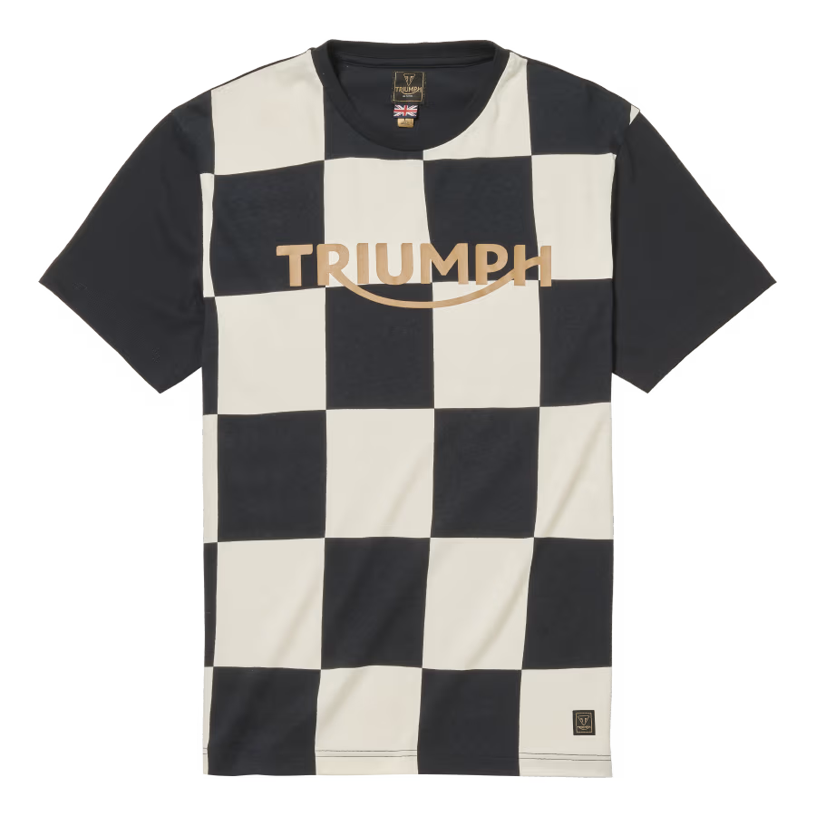 Triumph Cullen checkerboard Tee Black/Bone MTSS24136