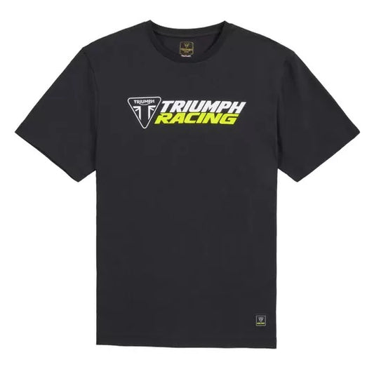 Triumph Racing Logo T-Shirt Black Yellow MTSS25117