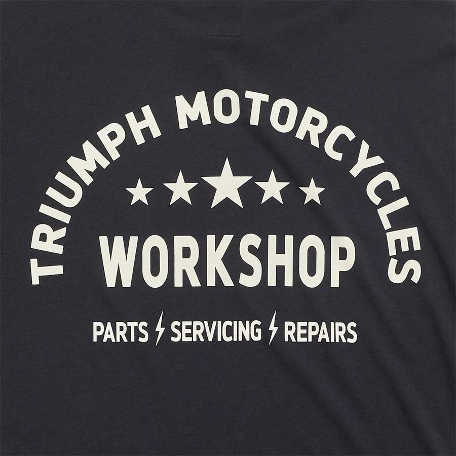 Triumph Preston Black & Bone Tee