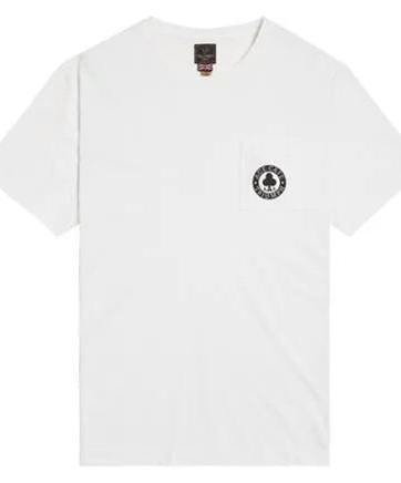 ACE CAFE POCKET TEE WHITE
