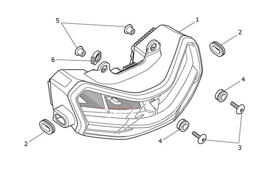Tiger 1200 Rally Explorer 2024 headlamp Assembly - T2701440