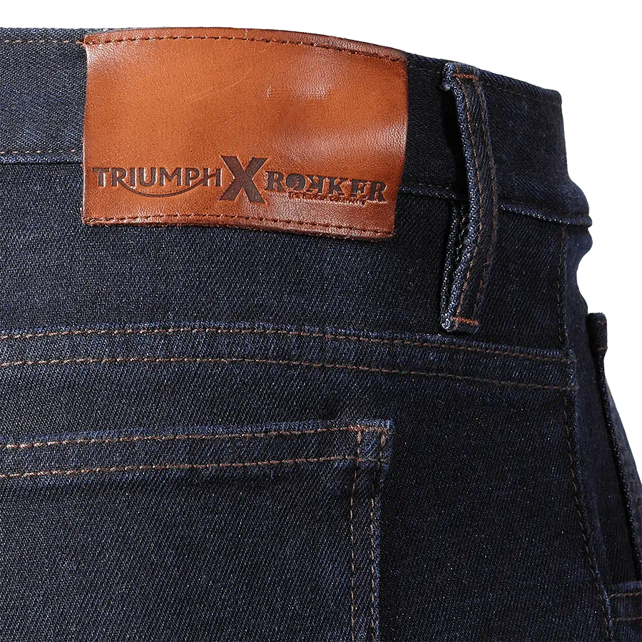 TRIUMPH X ROKKER DENIM RIDING JEANS IN INDIGO