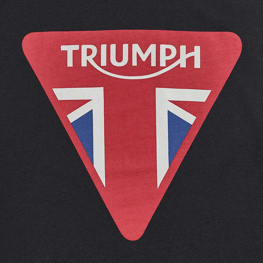 TRIUMPH DEVON FLAG TEE IN BLACK