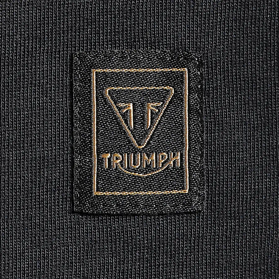 TRIUMPH DEVON FLAG TEE IN BLACK