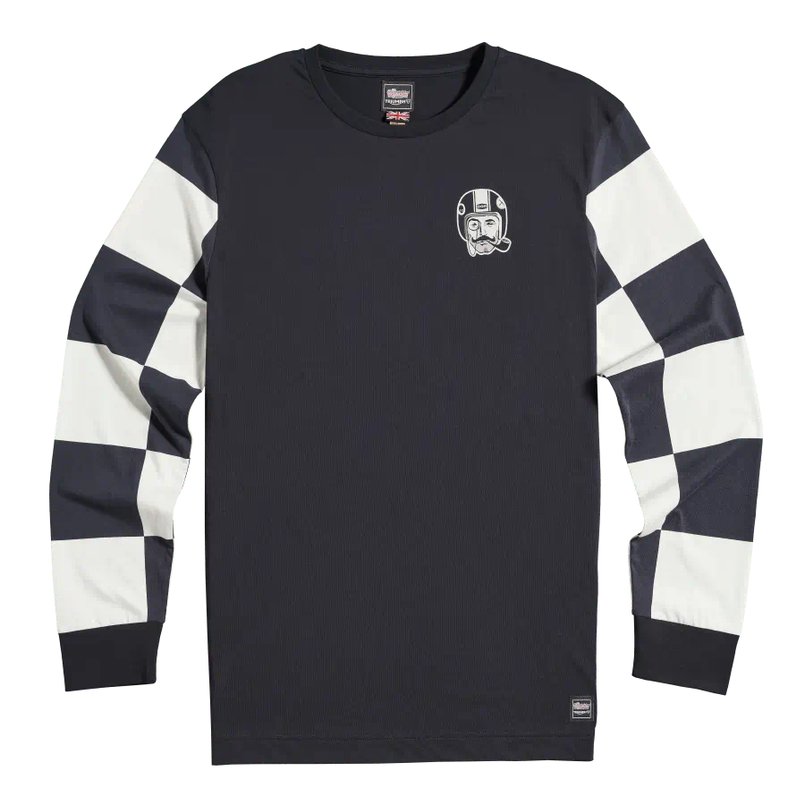 TRIUMPH HUMPHREY DGR LONG SLEEVE TEE IN BLACK