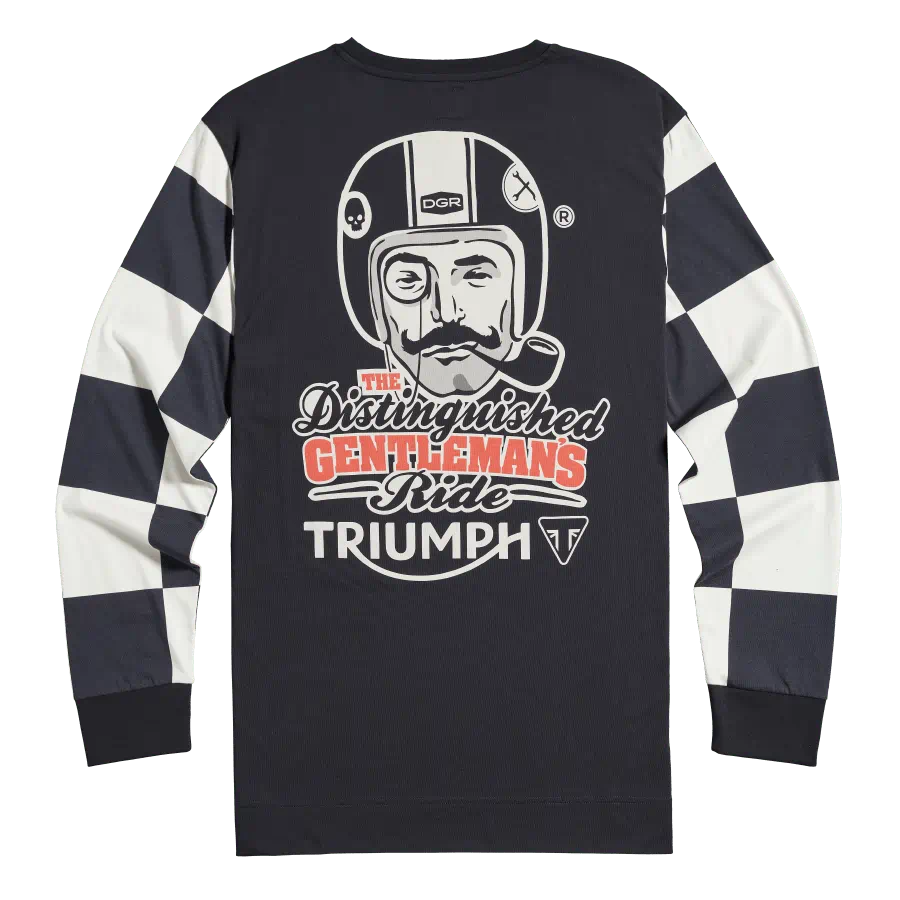 TRIUMPH HUMPHREY DGR LONG SLEEVE TEE IN BLACK