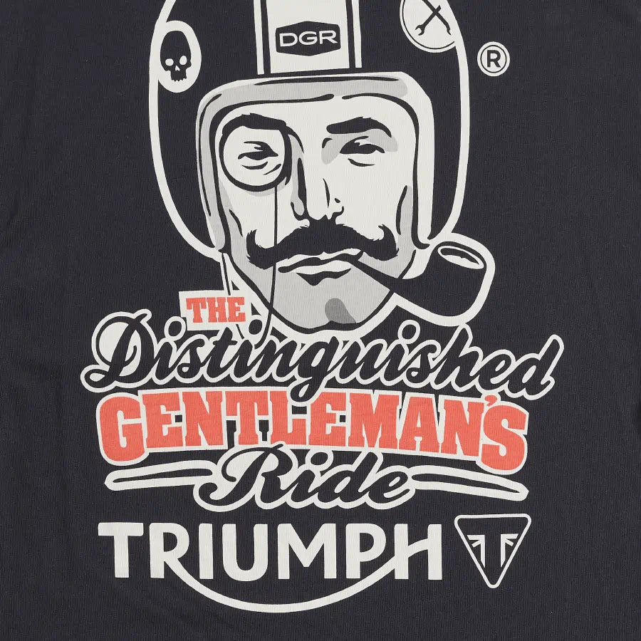 TRIUMPH HUMPHREY DGR LONG SLEEVE TEE IN BLACK