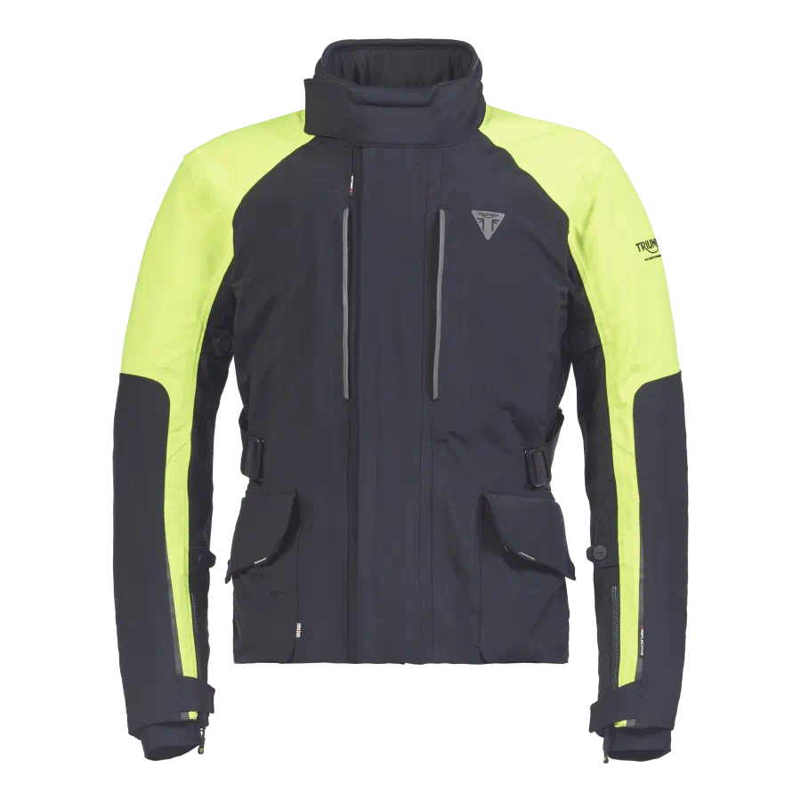TRIUMPH TOURER BRIGHT JACKET IN BLACK AND FLUORO