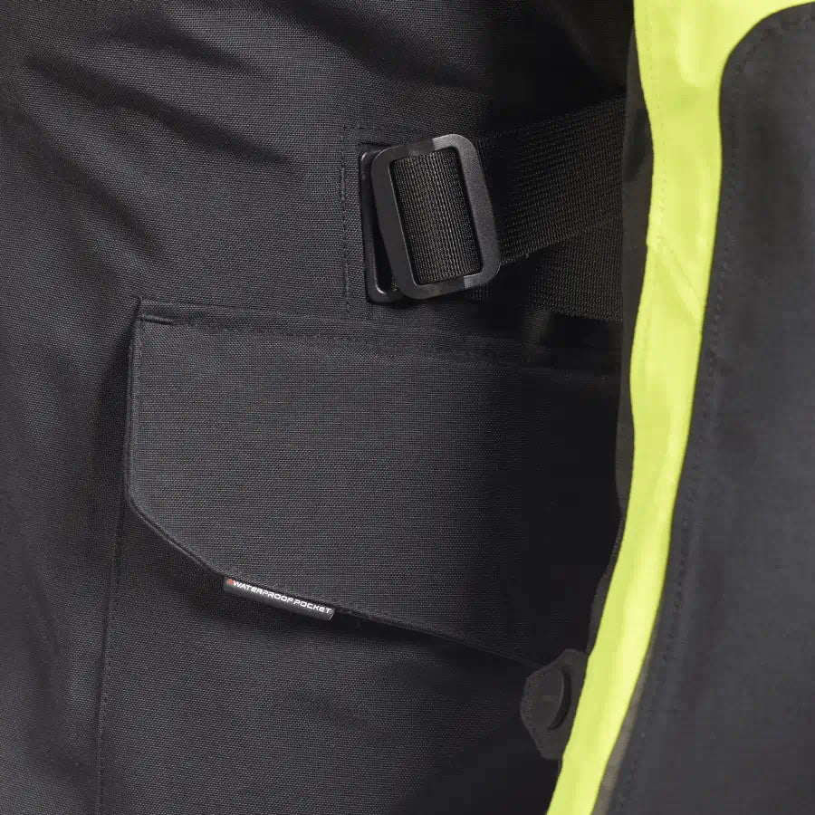 TRIUMPH TOURER BRIGHT JACKET IN BLACK AND FLUORO
