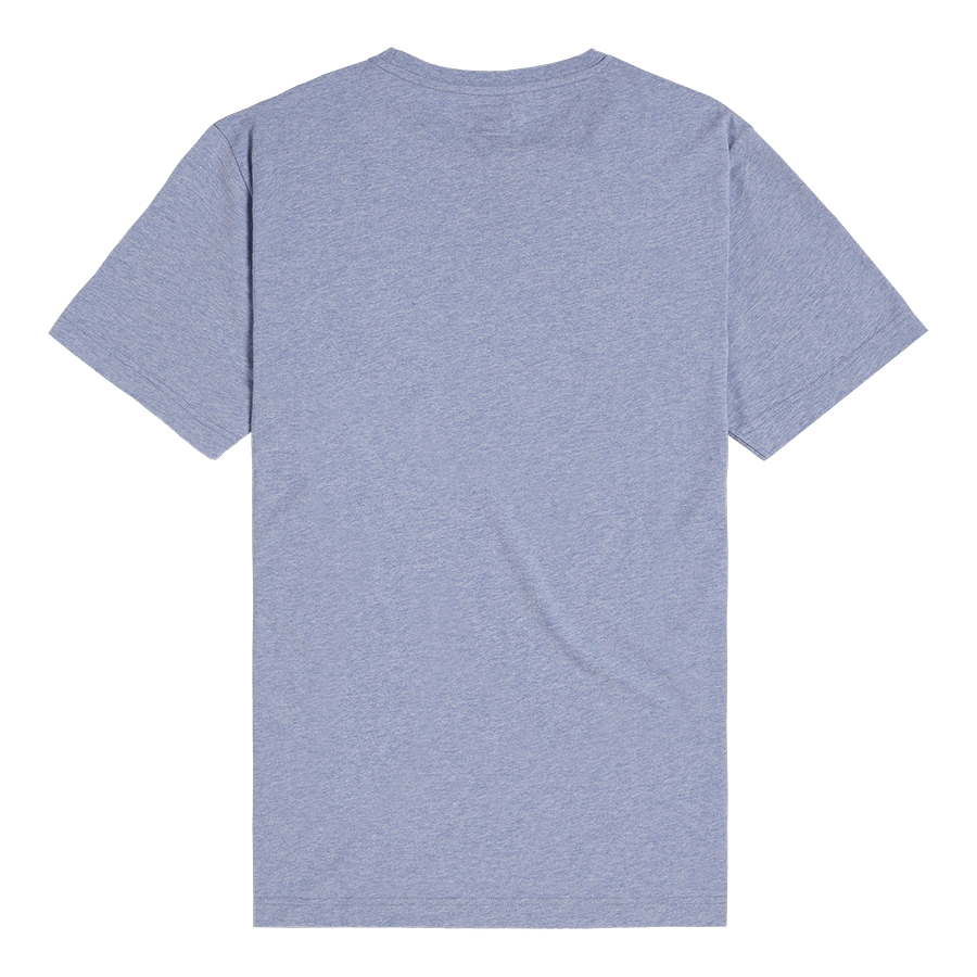 TRIUMPH CARTMEL PRINTED LOGO TEE IN BLUE MARL