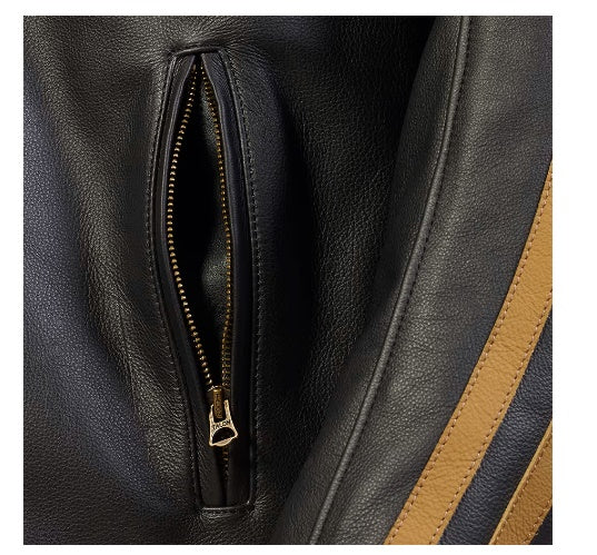 Braddan Sport Jacket Black & Gold - MLES2338