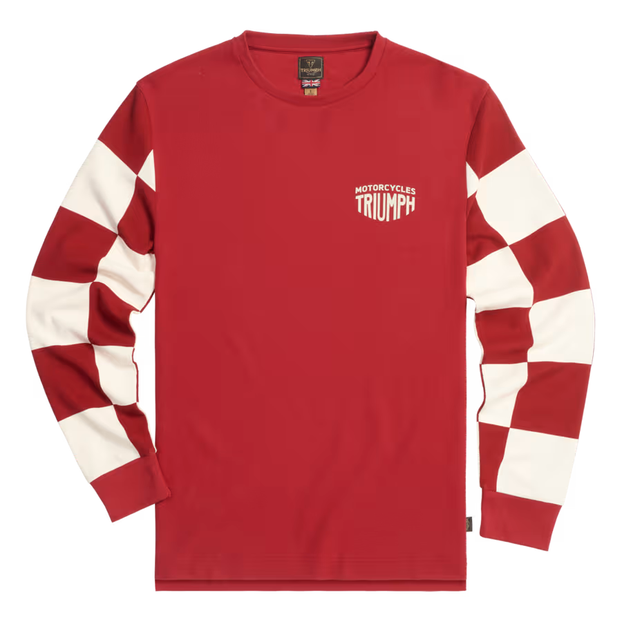 Triumph Harker Checkerboard Long Sleeve Waffle Tee MTLS24133
