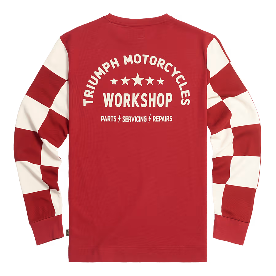 Triumph Harker Checkerboard Long Sleeve Waffle Tee MTLS24133