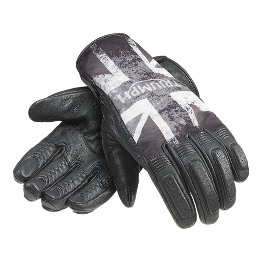 Blackjack Flag Leather Gloves MGVS25504