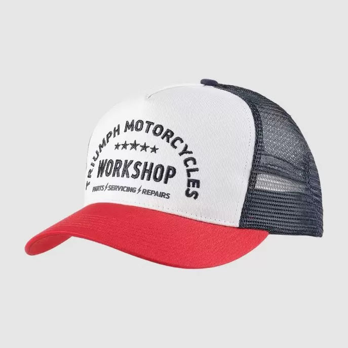 Triumph Workshop Trucker Cap Red MCAS2353