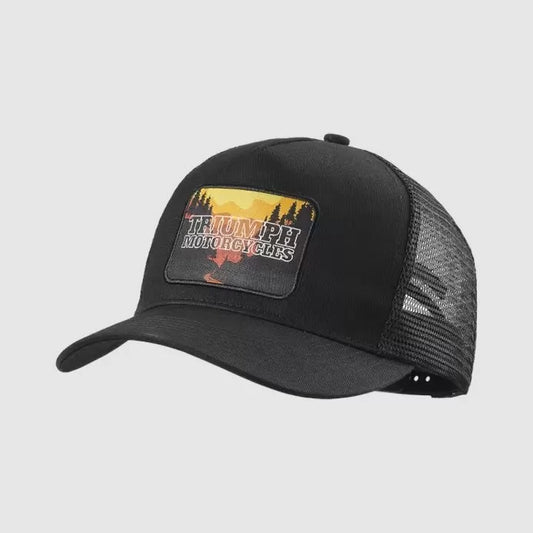 Triumph Roadtrip Trucker Cap Black And Bone MCAS24304