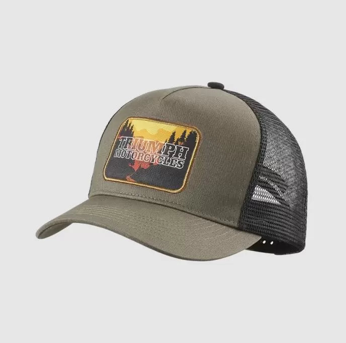 Triumph Roadtrip Trucker Cap Khaki MCAS24305