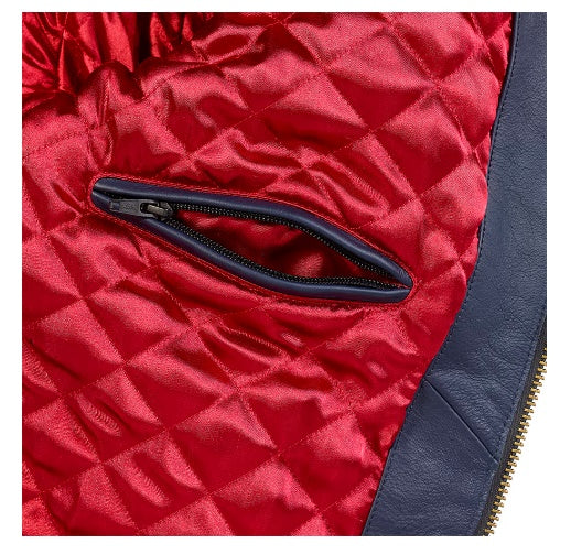 TRIUMPH BRADDAN BLUE JACKET MLES2335