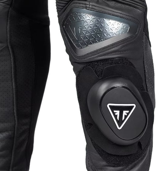 Triple Perforated Leather Unisex Riding Pants - MLJS2204-36