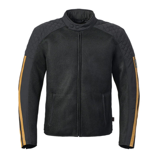 Braddan Retro Mesh Jacket Black / Gold - MTES25302