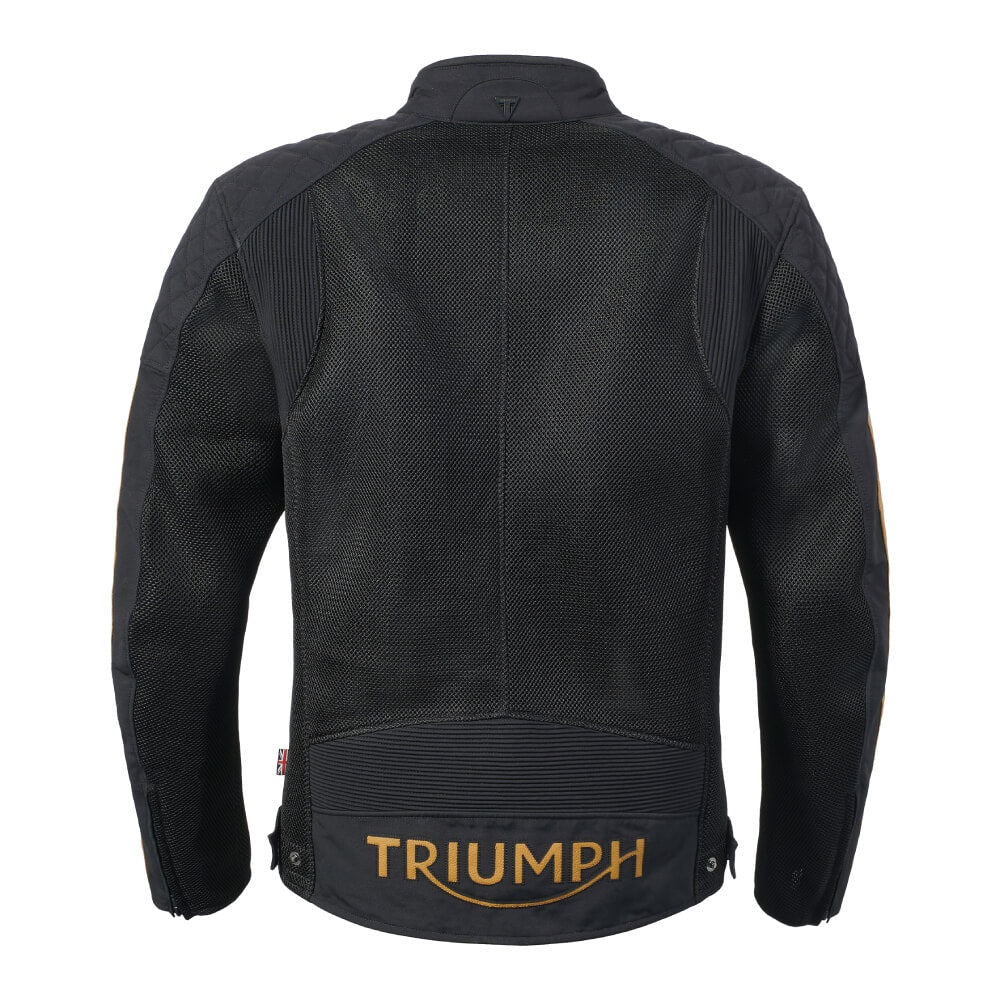 Braddan Retro Mesh Jacket Black / Gold - MTES25302