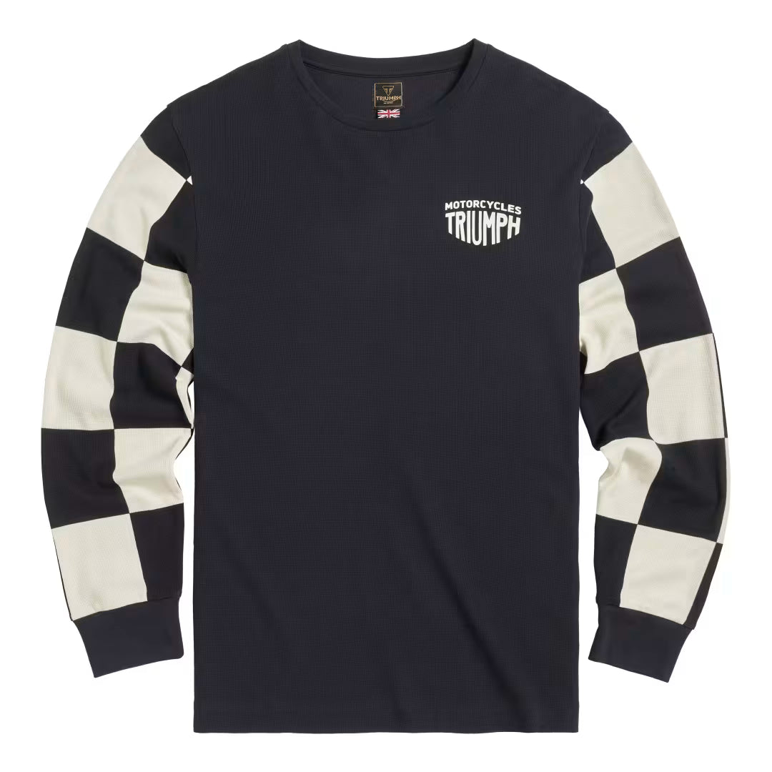 Triumph Harker Checkerboard Long Sleeve Waffle Tee MTLS2314