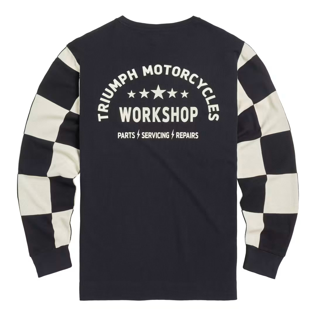 Triumph Harker Checkerboard Long Sleeve Waffle Tee MTLS2314