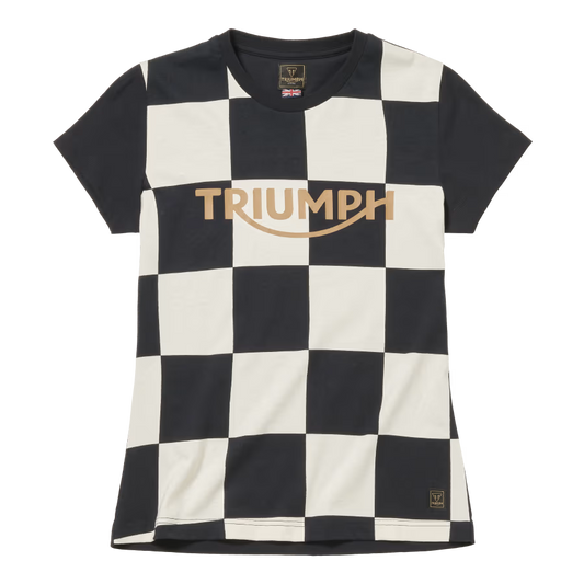 Triumph Katrina Checkerboard Ladies Tee Black/Bone MTSS