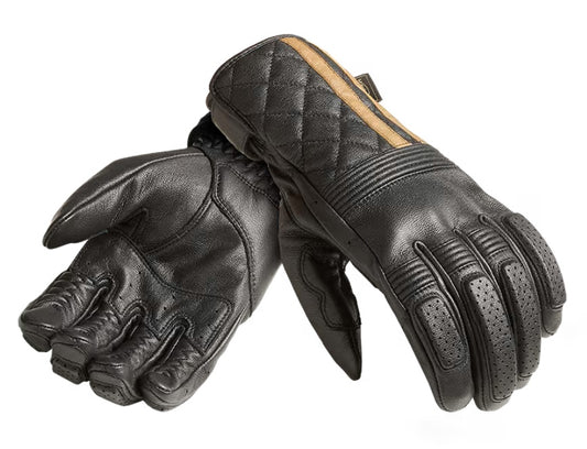 Triumph Sulby Leather Glove Black/Gold