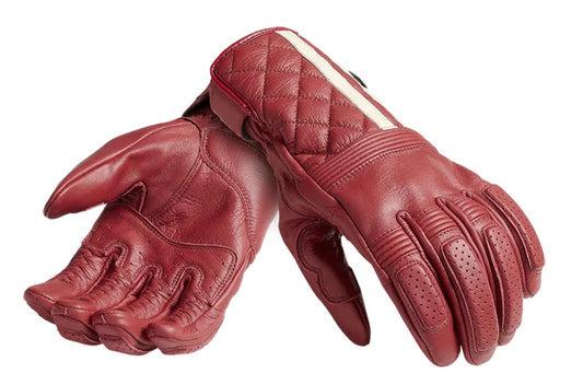 Triumph Sulby Leather Glove Red/Bone