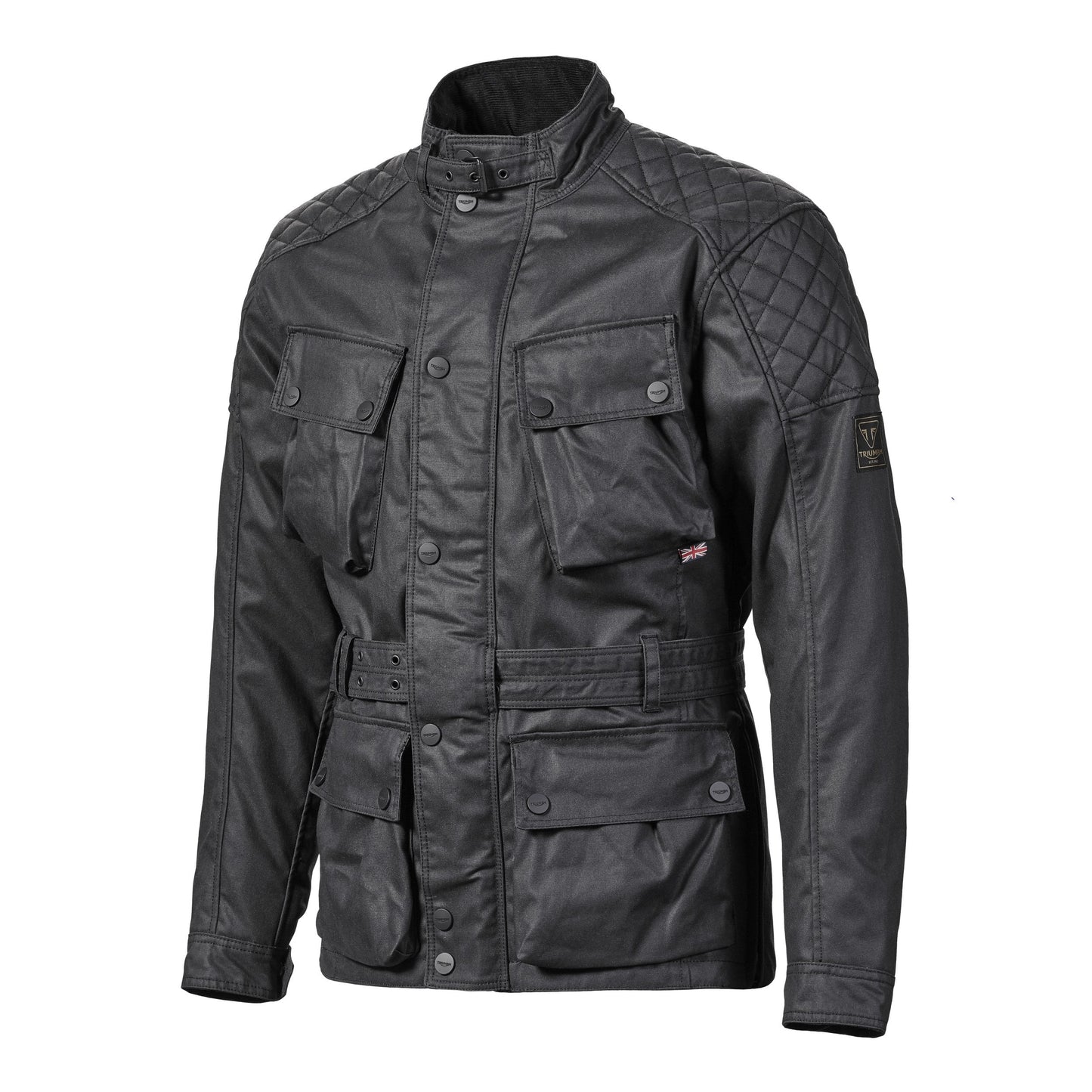 Triumph Beck 2 Black Waxed Jacket - MTHS20106