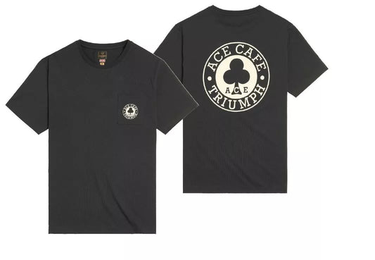 ACE CAFE POCKET TEE BLACK