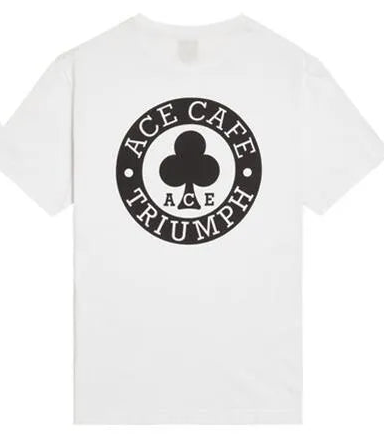 ACE CAFE POCKET TEE WHITE