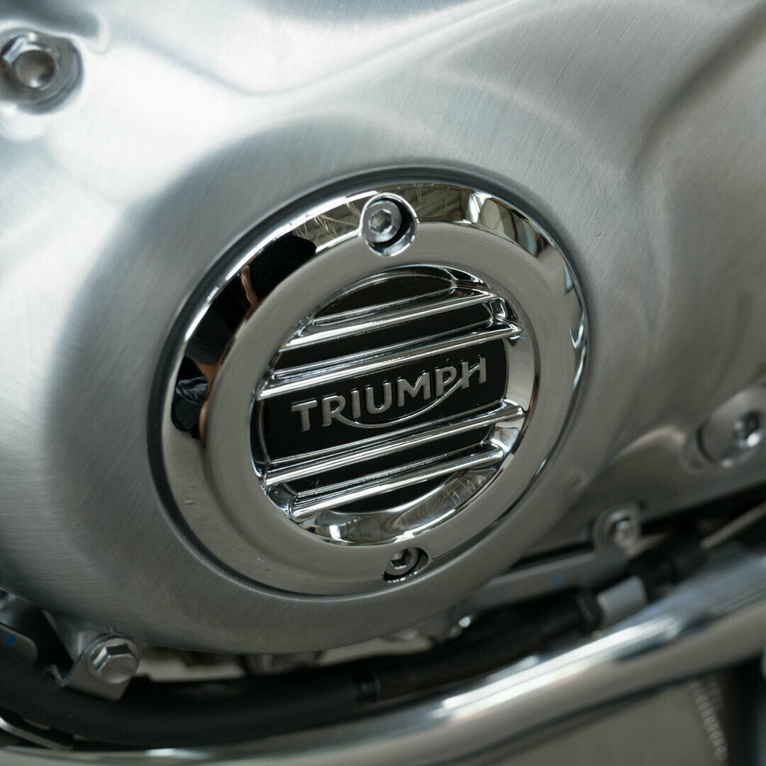 Triumph Chrome Clutch Badge - Ribbed [LIMITED STOCK] – Destination ...