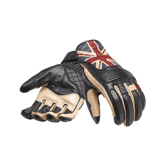 TRIUMPH FLAG LEATHER MOTORCYCLE GLOVES