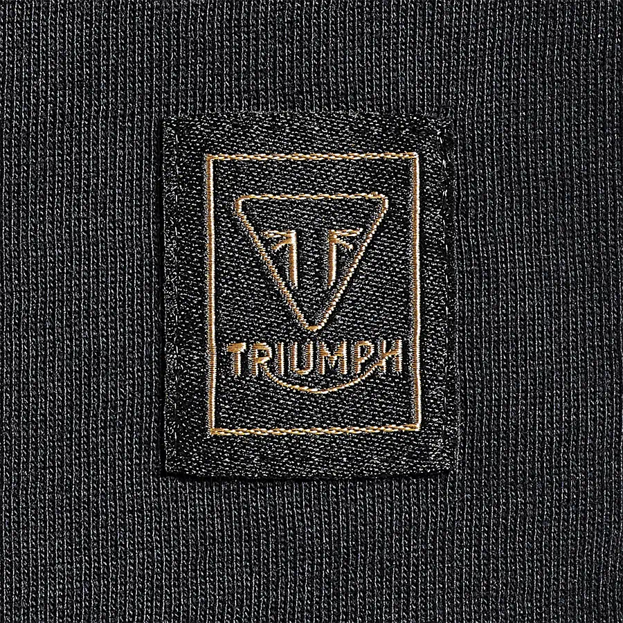 TRIUMPH CARTMEL LOGO TEE IN BLACK