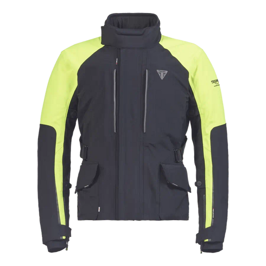 TRIUMPH TOURER BRIGHT JACKET IN BLACK AND FLUORO