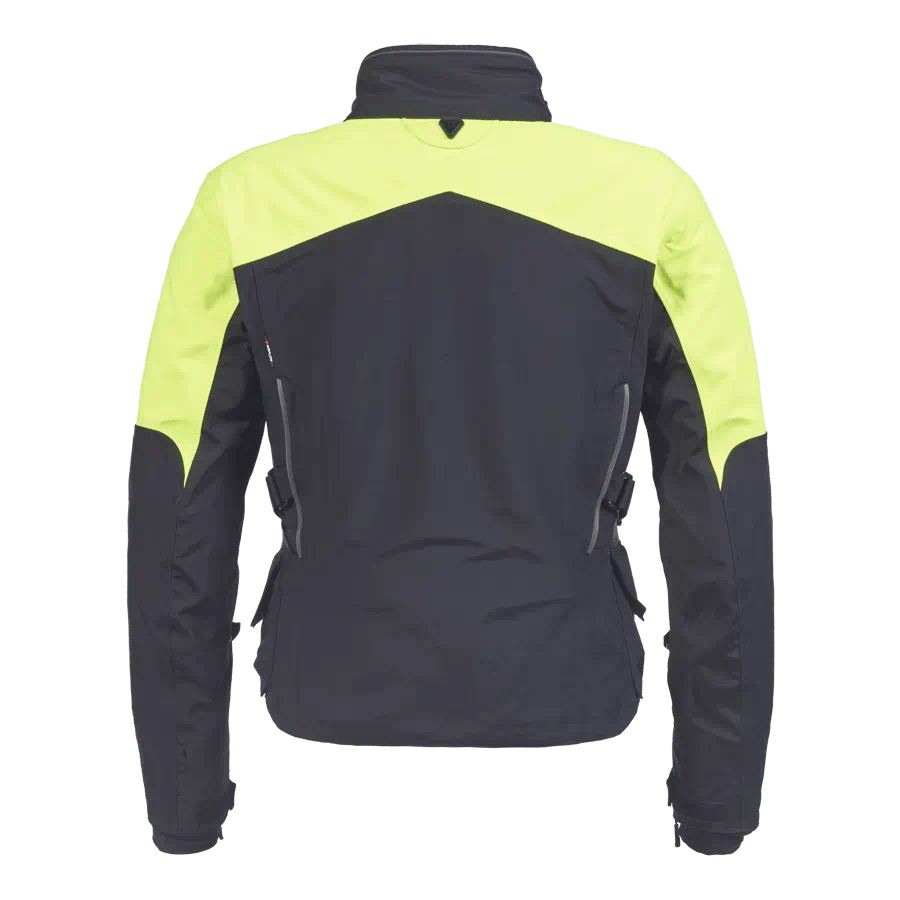 TRIUMPH TOURER BRIGHT JACKET IN BLACK AND FLUORO